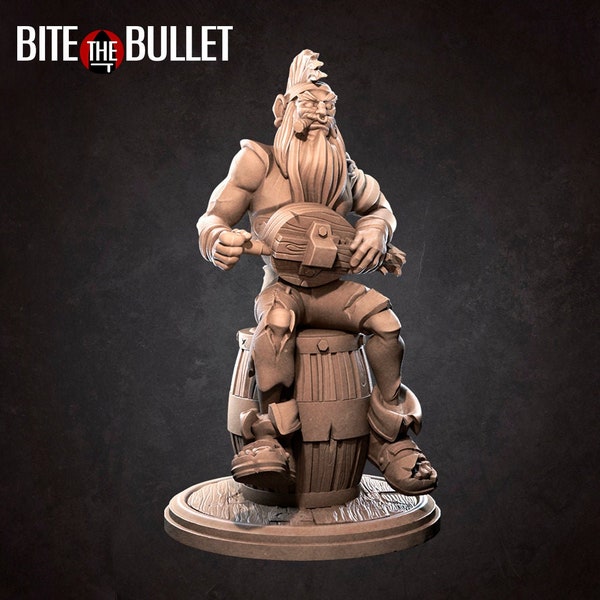 Pirate Musician | Bite The Bullet | Tabletop RPG | DnD | Pathfinder | 3D Printed Miniatures