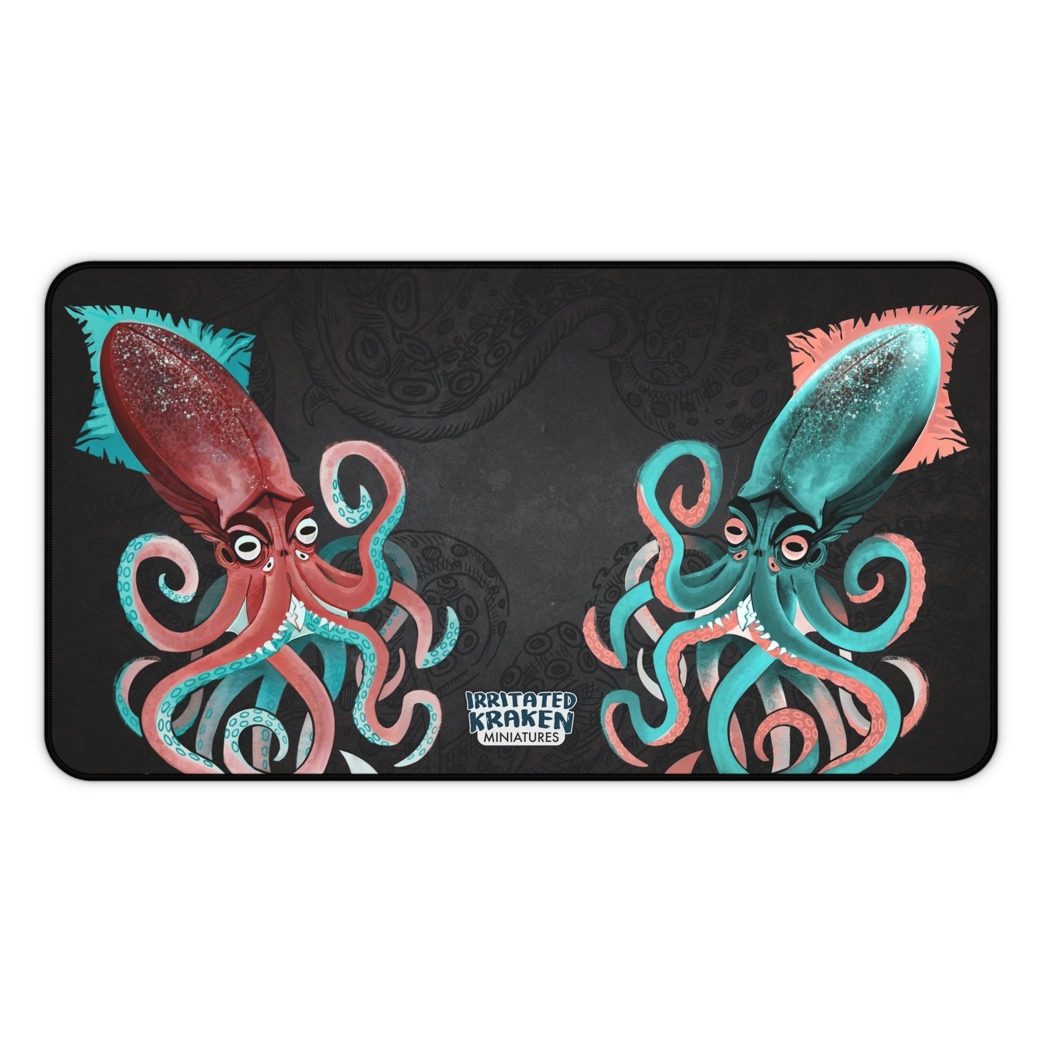 Tapis de bureau Kraken Octopus Monster Horror extra large tapis de souris  tapis