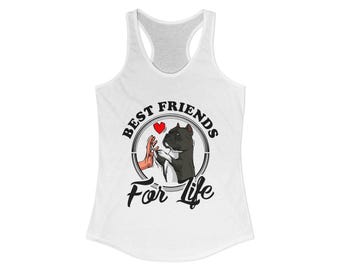 American Bully Hundefreunde fürs Leben Racerback Tank Top