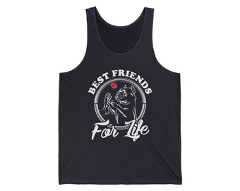 Freunde fürs Leben Hund Tank Top | Haustier-Besitzer Hund Liebhaber Shirt