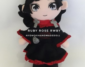 Custom Plush from Your Favourite Game or Anime- Ruby Rose from RWBY