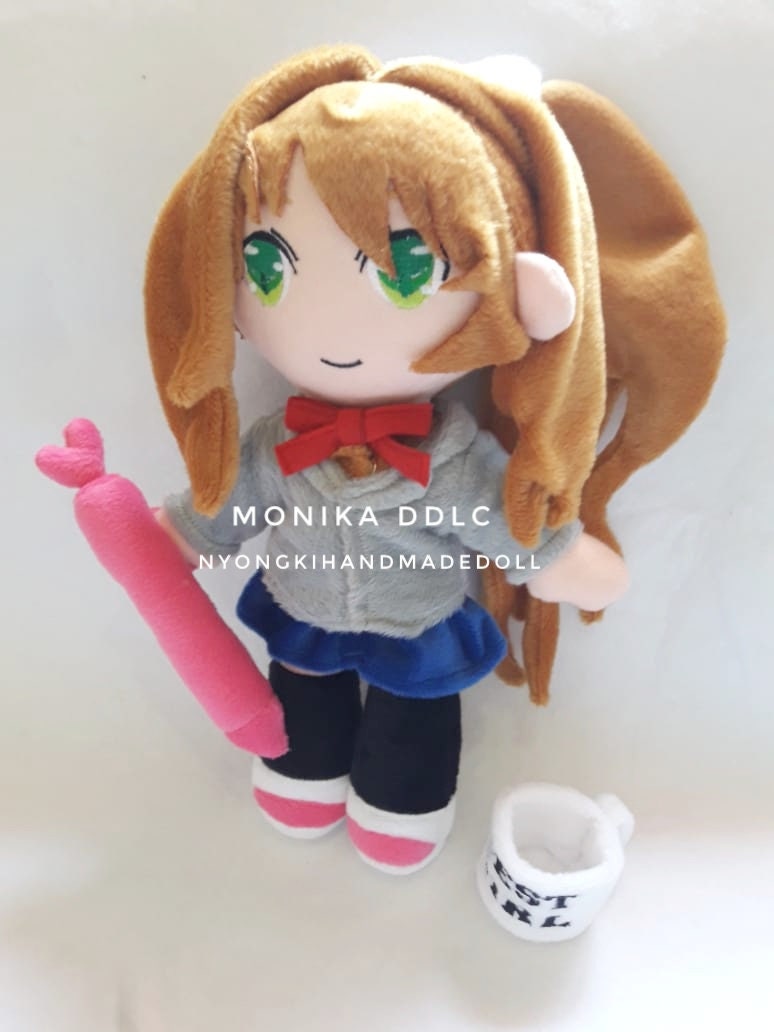 Monika DDLC From Doki Litelature Club- Custom Plush From Your Favourite  Anime Character - Etsy Israel