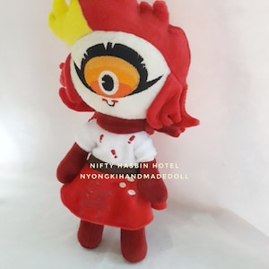 Custom Plush From Your Favourite Anime , Game, Movie Character - Nifty From Hazbin Hotel