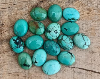 Tibetan Turquoise Cabochons: Oval Gemstone for Jewelry Making