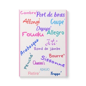 Softcover Ballett Tagebuch, Tanz Notizbuch, Ballett Geschenk, Tänzer Tagebuch, Ballett Schüler Planer