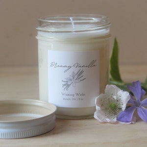 Dreamy Vanilla Candle | 100% Soy Wax | Container Candle | Vanilla Scented Candle