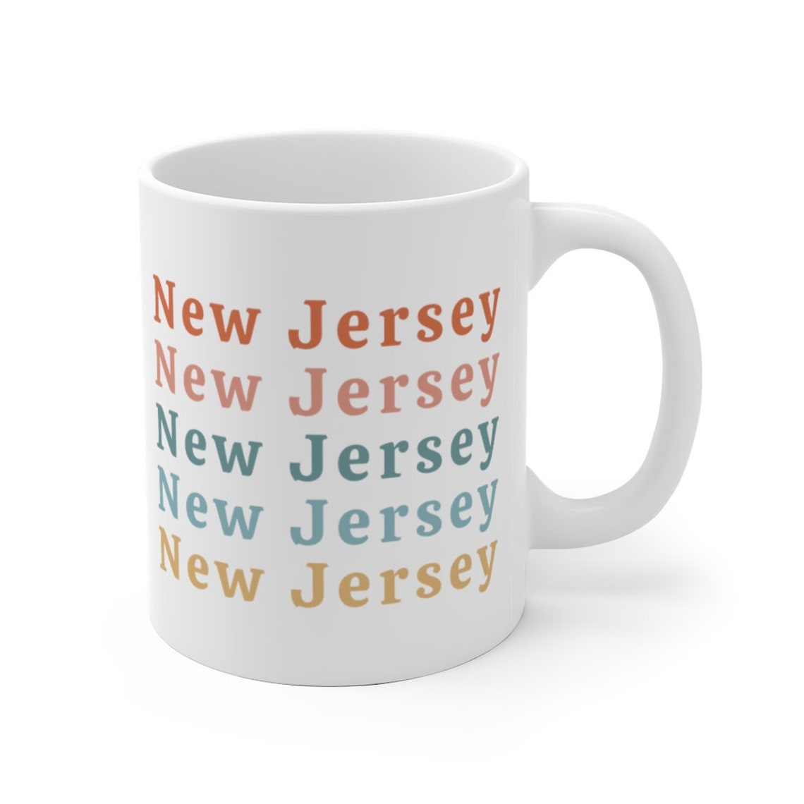 New Jersey Mug New Jersey Gifts New Jersey State Gifts Retro Etsy