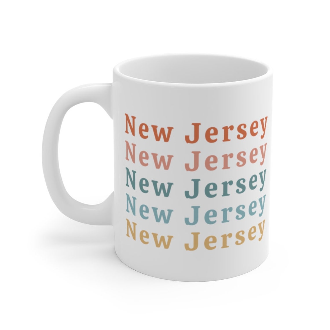 New Jersey Mug New Jersey Gifts New Jersey State Gifts Retro Etsy