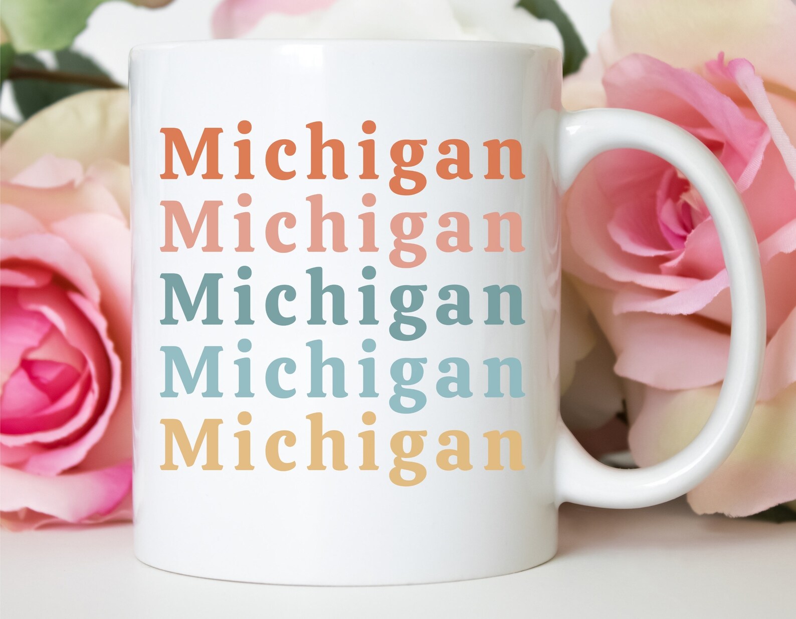 Michigan Mug Michigan Gifts Michigan State Gifts Retro Etsy