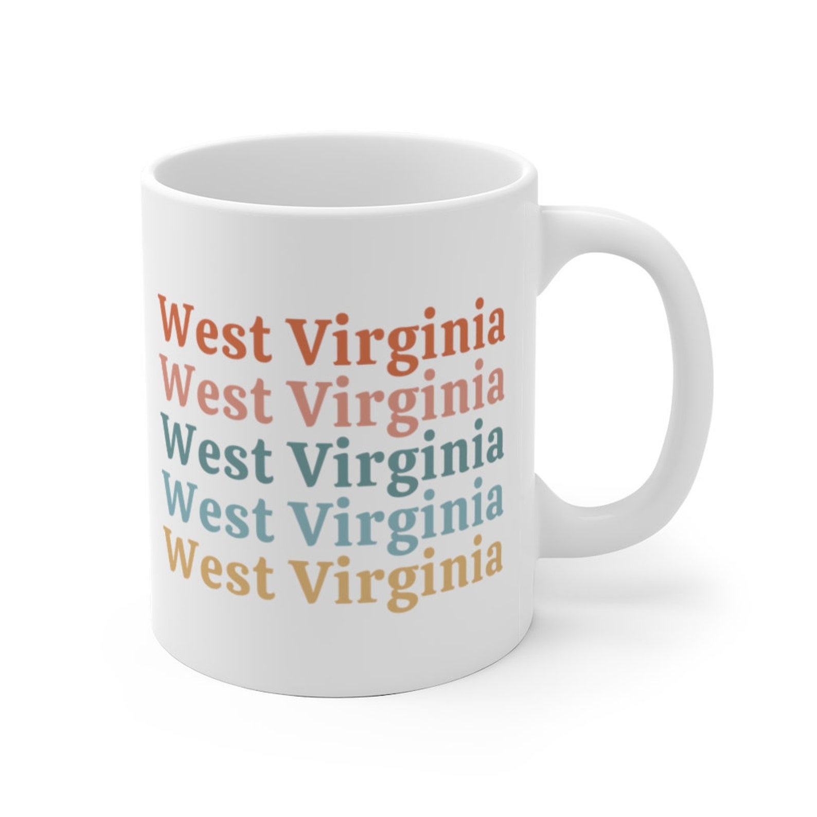 West Virginia Mug West Virginia Gifts West Virginia State Etsy