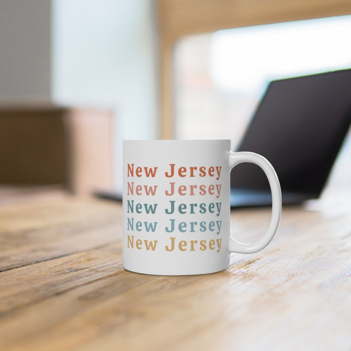 New Jersey Mug New Jersey Gifts New Jersey State Gifts Retro Etsy