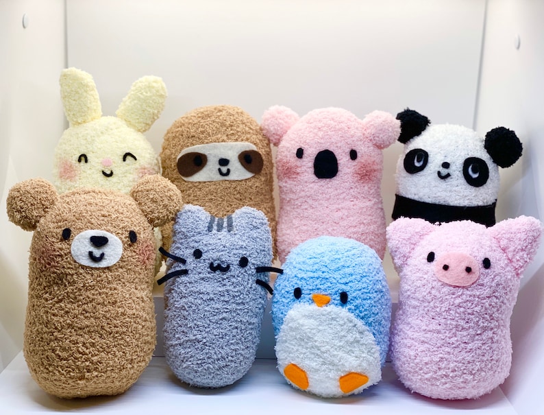 Cute animal sock plushies Etsy