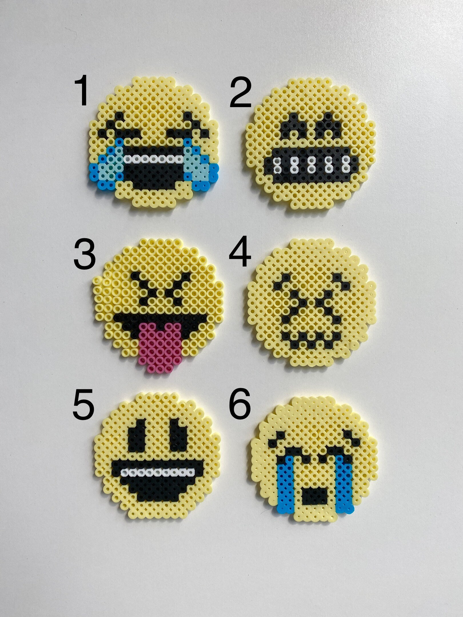 Perler Bead Emoji Etsy