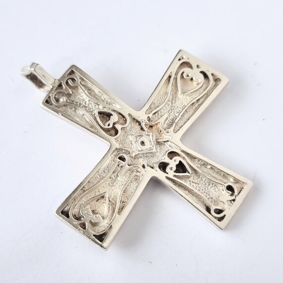 Malcolm Gray, sterling silver cross, vintage, Ort… - image 4