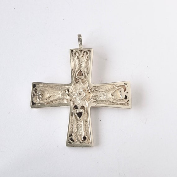 Malcolm Gray, sterling silver cross, vintage, Ort… - image 1