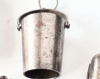 Victorian Steel Chatelaine Component: Thimble Holder. 1374