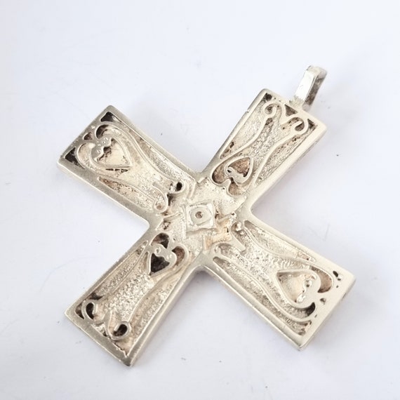 Malcolm Gray, sterling silver cross, vintage, Ort… - image 5