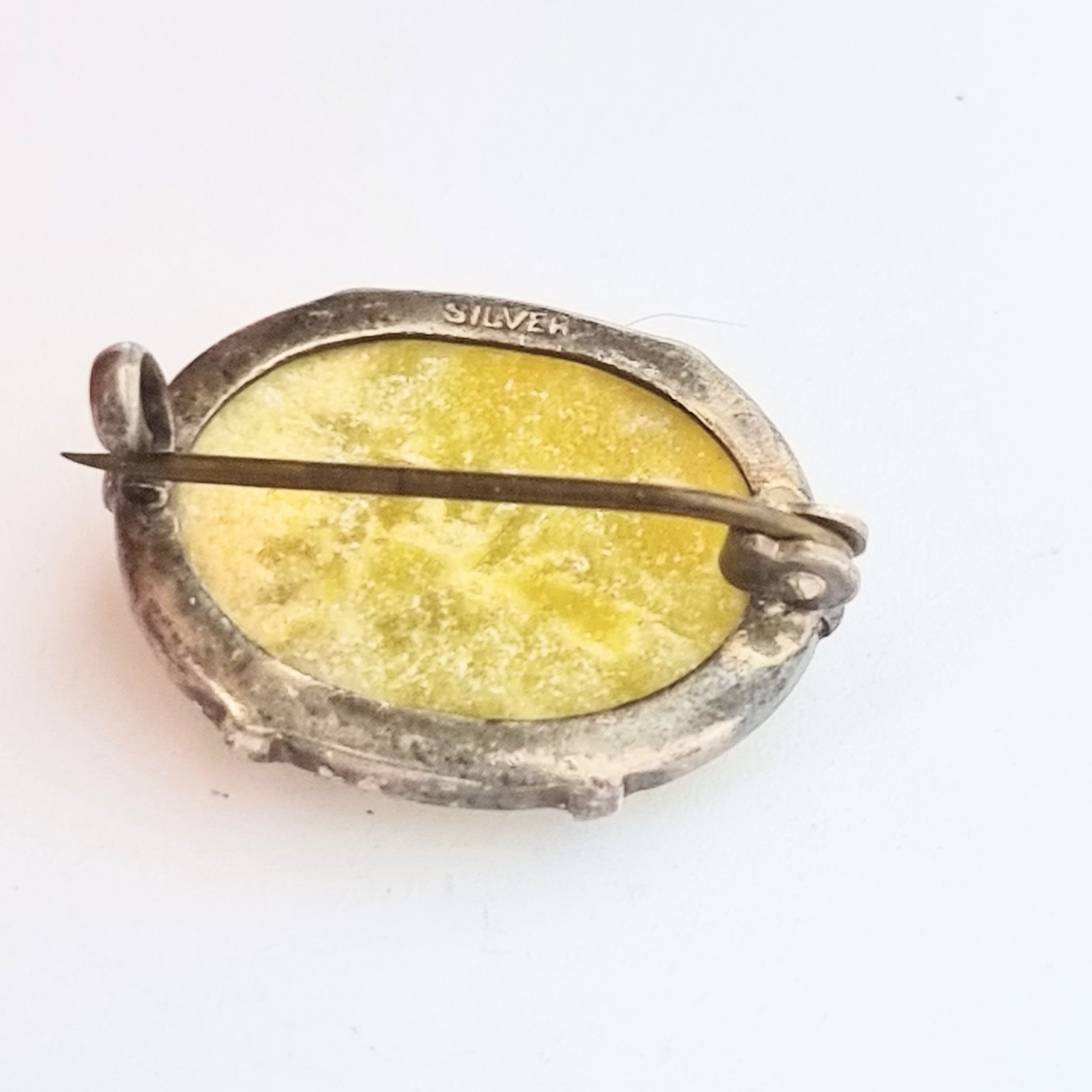 CONNEMARA MARBLE ブローチ Vintage Connemara Marble Oval Silver Brooch. KI/931 - Etsy