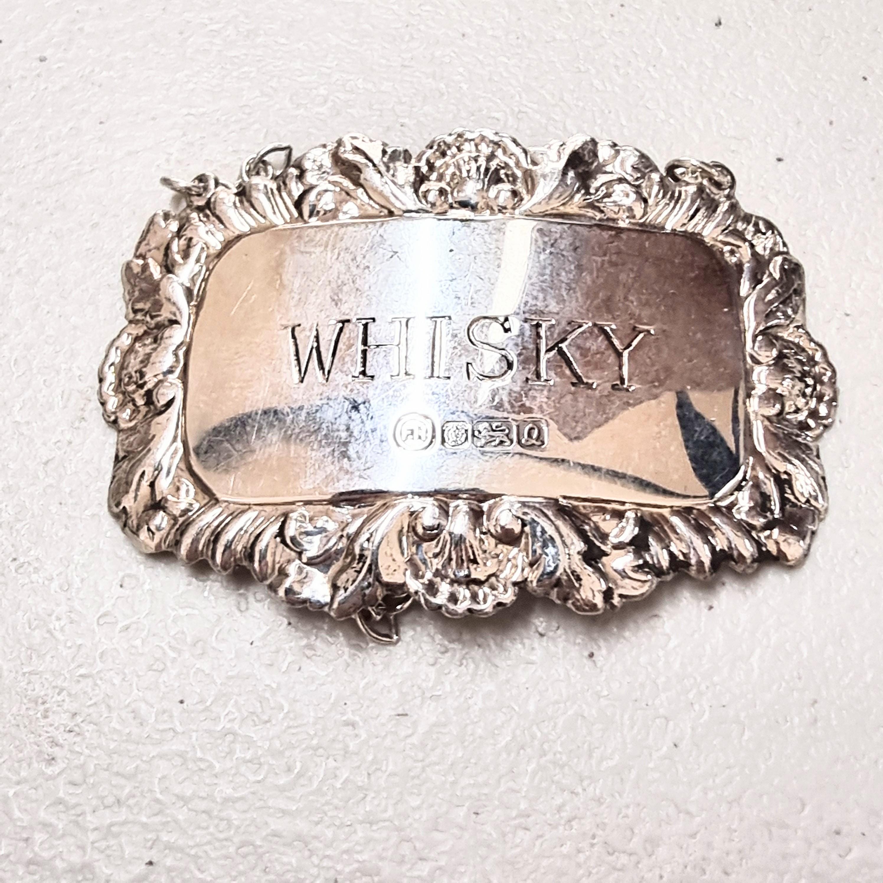 Sterling Decanter Label Whiskey - Etsy