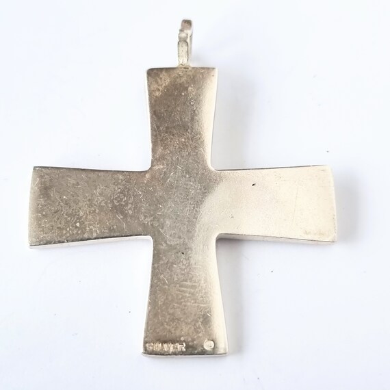 Malcolm Gray, sterling silver cross, vintage, Ort… - image 6
