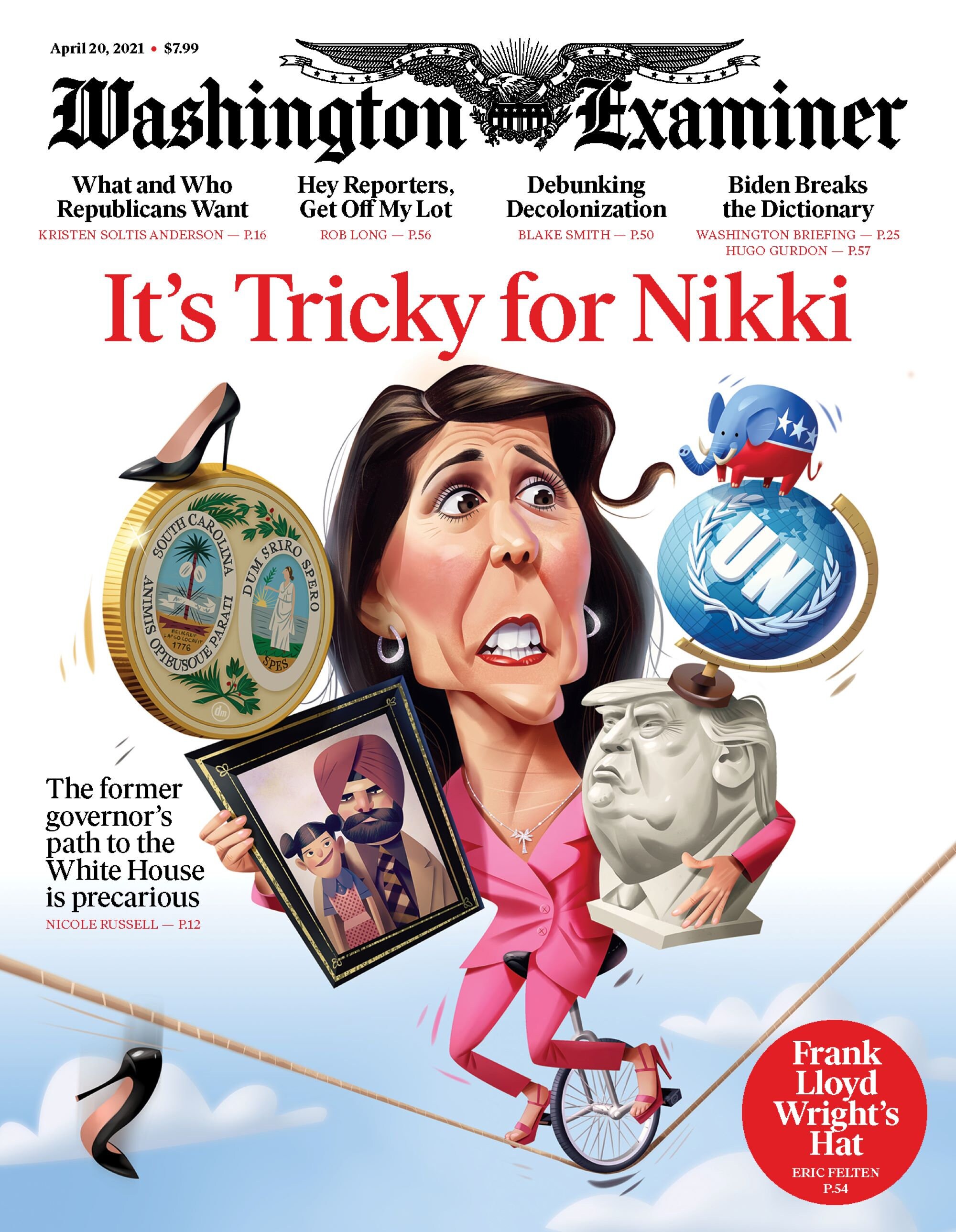 The washington examiner print magazine one year print etsy