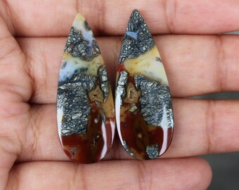 Marcasite agate pair