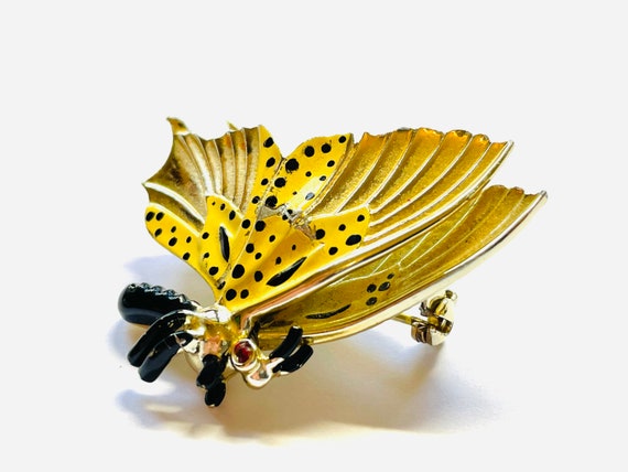 Vintage Jewelry Sarah Coventry Butterfly in Black… - image 5