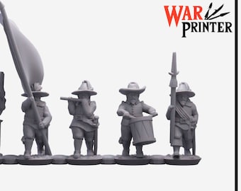 Infantry - 6-10-15mm - Theatrum Europaeum - Warprinter - Pike and Shot