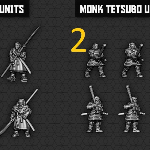 Warrior Monks - Samurai Warfare - 15mm - SMOL miniatures