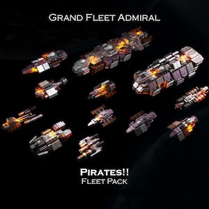 Pirate Clans  - 1/5000 Scale - Grand Fleet Admiral Tabletop