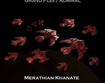 Merathia Khanate Fleet - 1/5000 Scale -  Grand Fleet Admiral Tabletop