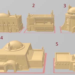 Desert buildings - 6mm - Wakelessrex