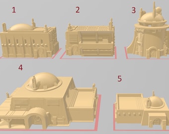 Desert buildings - 6mm - Wakelessrex
