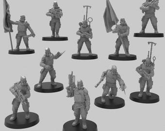 Infantry - Heck Ghosts - 28-32mm - ThatEvilOne
