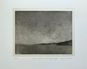 Tsawwassen to Swartz Bay 3, Original Handprinted Etching