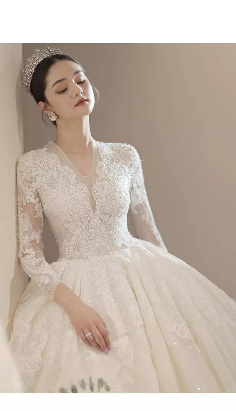 Beautiful Style Luxury Wedding Dress With Long - Etsy