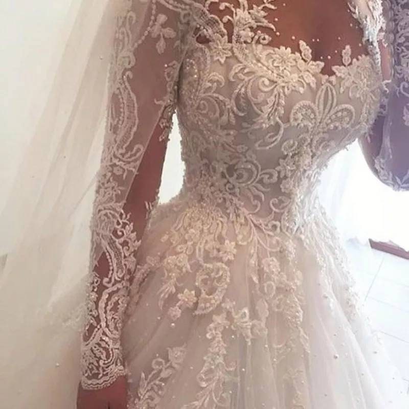 New Style Princess Wedding Dress / Robe De Mariee Long Sleeves - Etsy