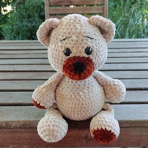 Teddybär Bär gehäkelt Amigurumi Kuscheltier