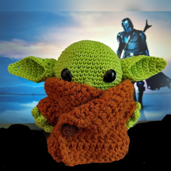 Baby Yoda gehäkelt Grogu Amigurumi Häkelfigur Mandalorian