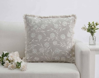 Embroidery pillow cover