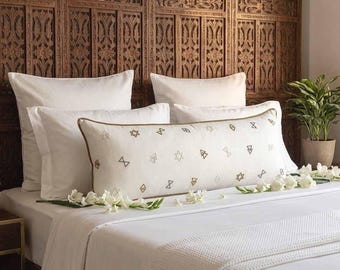 Beaded Lumber Pillow Covers