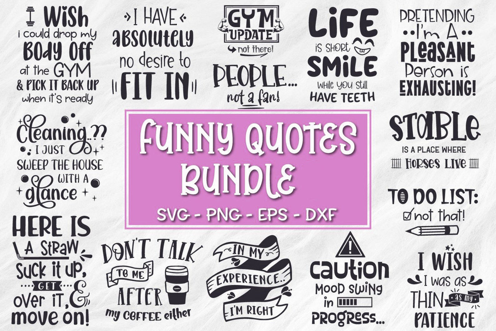 Download Funny Svg Bundle Funny Quotes Svg Sarcastic Quotes Bundle ...