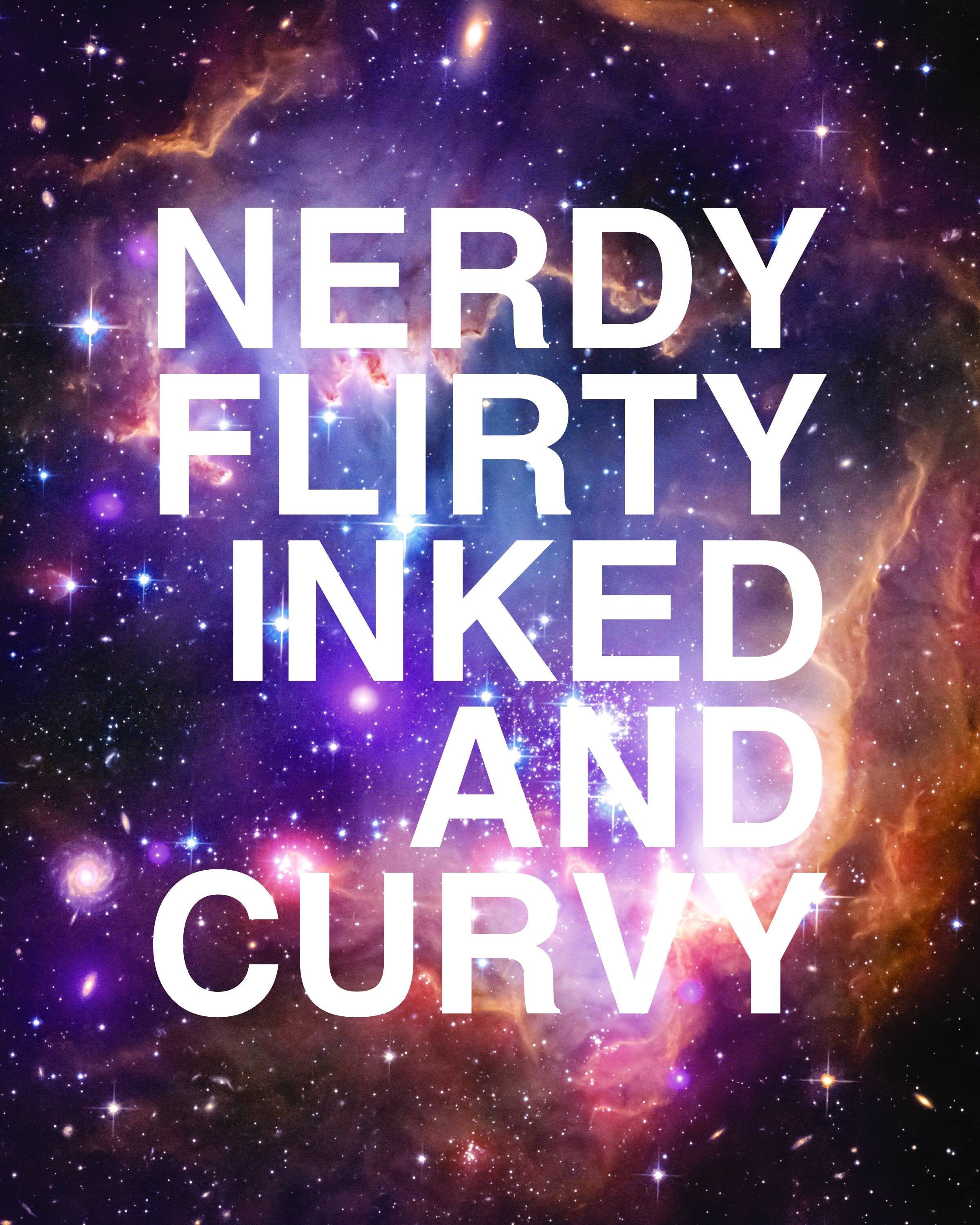 Nerdy Flirty Inked and CurvyWall Decor8x10 Etsy