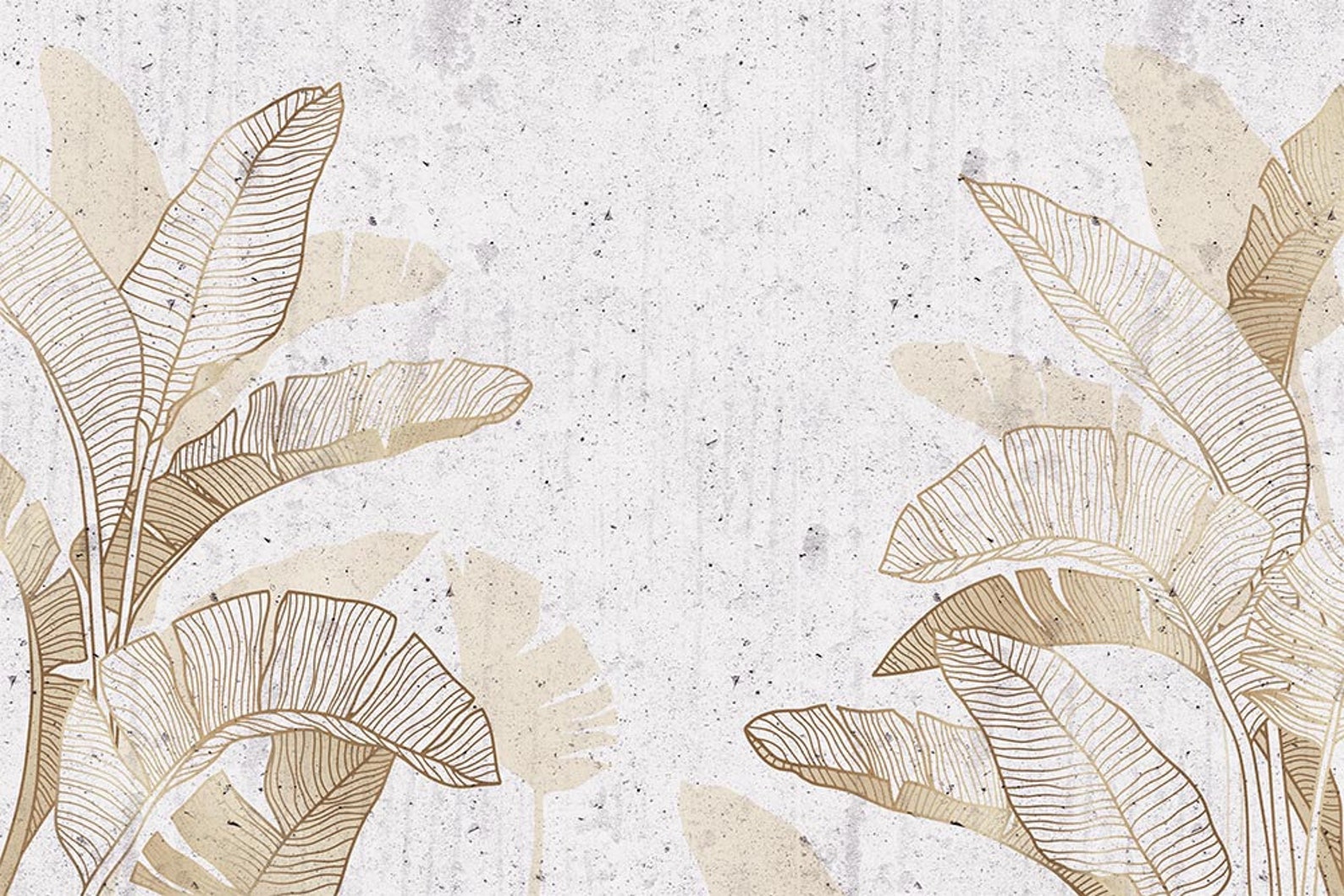 Gold Leaves Wallpaper Vintage Wallpaper Botanical Wallpaper Etsy