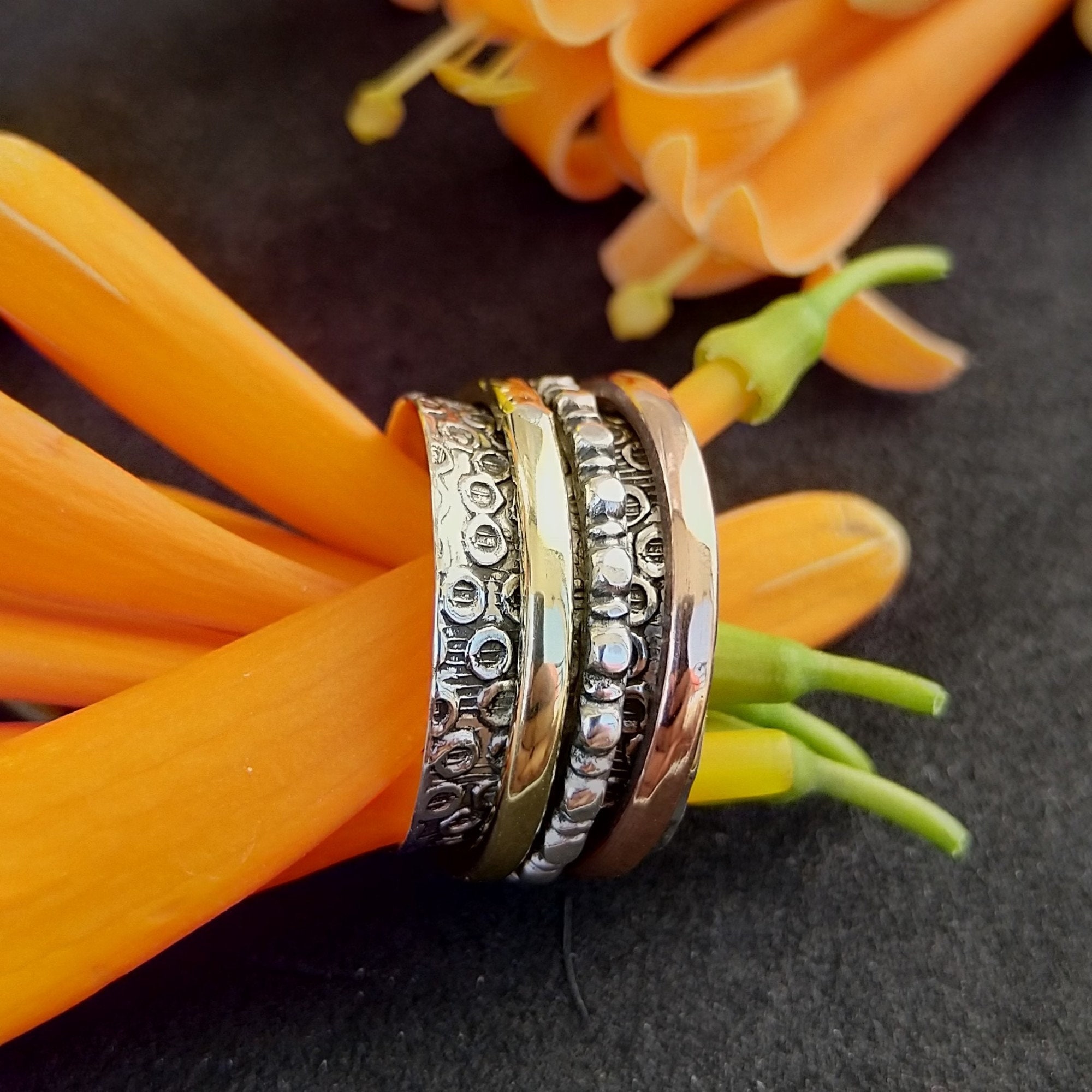 Spinner Pure 925 Solid Sterling Silver Handmade Jewelry Etsy