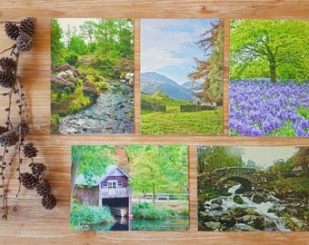 Landscape Card Collection | Photographic Card Set | Blank Everyday Greeting Cards | UK Scenic Photography Card Pack | Eco Friendly Notecards