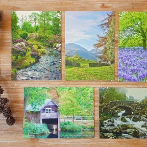 Landschaftskarten-Kollektion | Fotografisches Karten-Set | Blanko Grußkarten | UK Landschaftsfotografie Kartenset | Umweltfreundliche Grußkarten