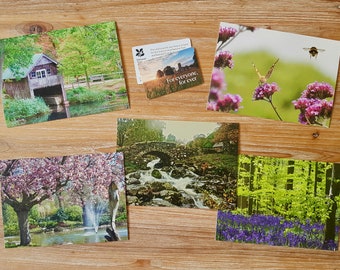 National Trust Card Collection | Photographic Greeting Card Set | Blank Any Occassion Card Pack of 5 | UK Landscape Photography Notecard Set