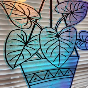 Reusable Plant Window Cling: No Adhesive, 10-inch Decal