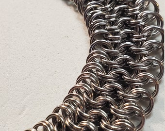 Kings maille weave chainmail bracelet stainless steel